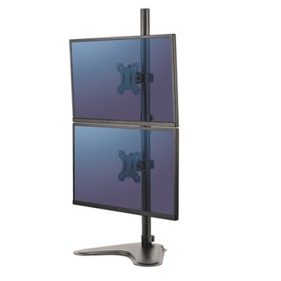 Monitortartó kar, FELLOWES, "Seasa™ Dual Stacking", fekete