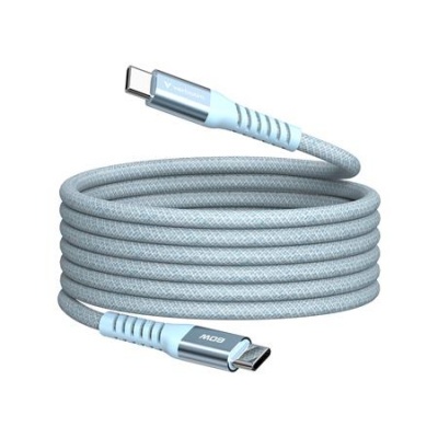 USB kábel, USB-C - USB-C, 1,2 m, 60W, mágneses, VERBATIM, kék